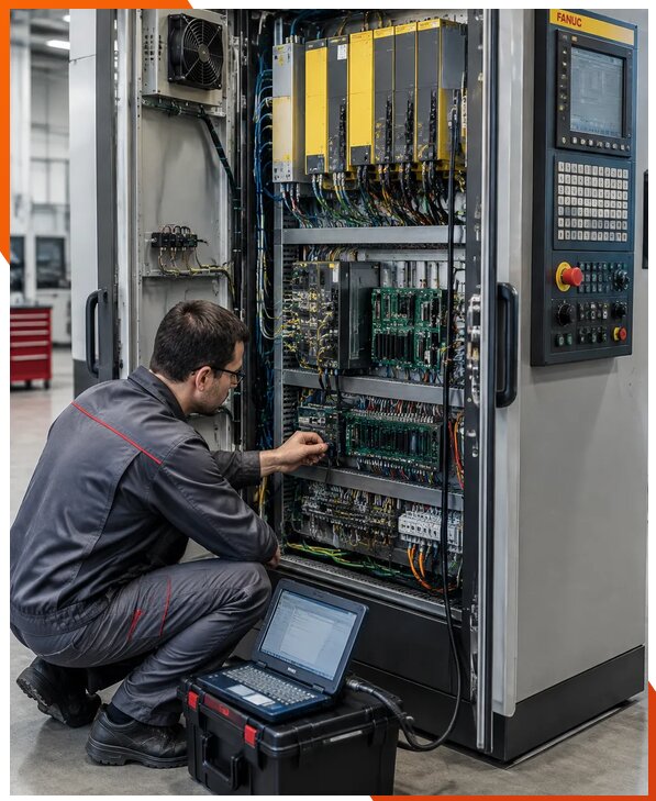 Ремонт систем ЧПУ FANUC промышленных станков в Истре