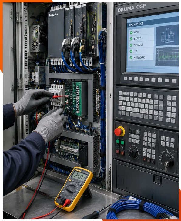 Ремонт систем ЧПУ Okuma OSP в Истре